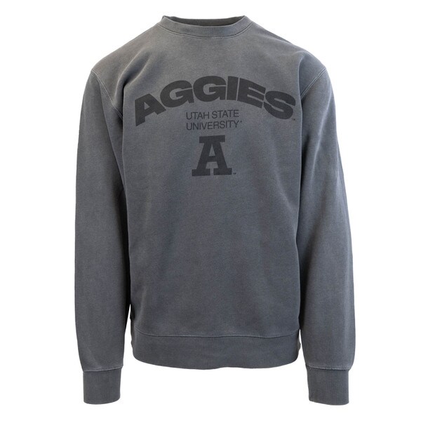 SWEATSHIRT CREW UTAH STATE UNIVERSITY A BLACKOUT TYS DYES